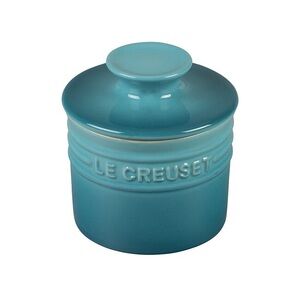 Le Creuset Stonewear Butter Crock 6 oz Caribbean Blue